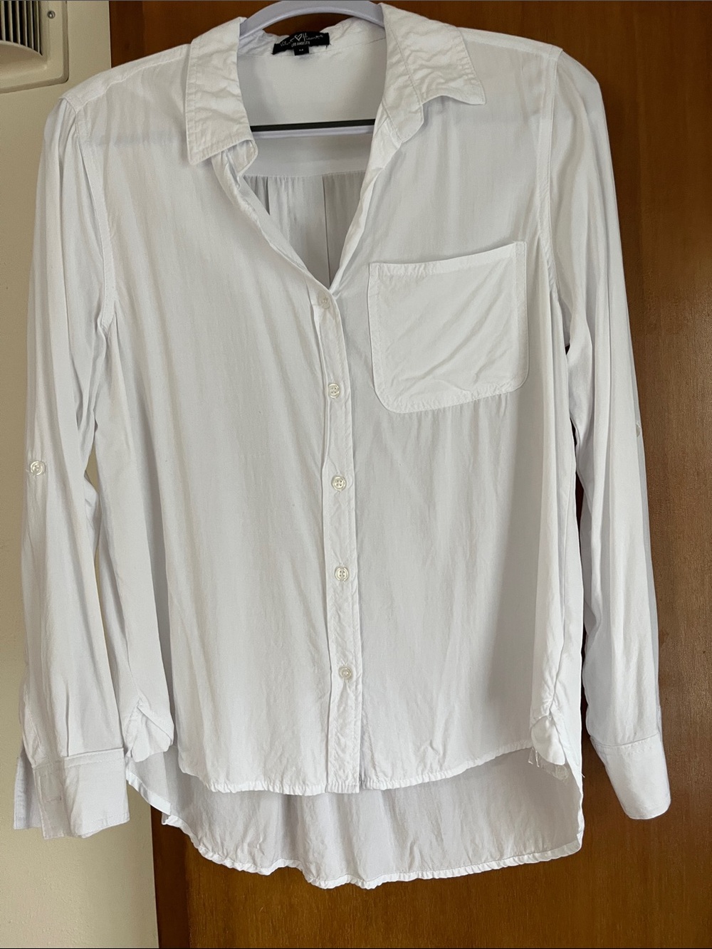 Velvet Heart White Button-Down Long Sleeve Shirt